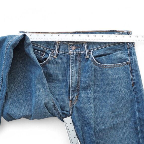 Levi Strauss & Co 505 Medium Wash Straight Leg Jeans WPL423 Men's 34 x 30 - Picture 9 of 10